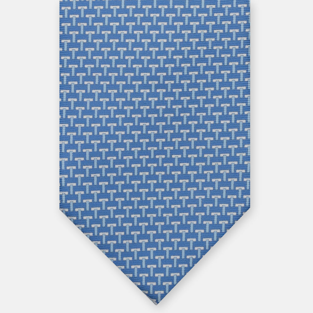 3-Fold Silk Ties T Iconica Light Blue