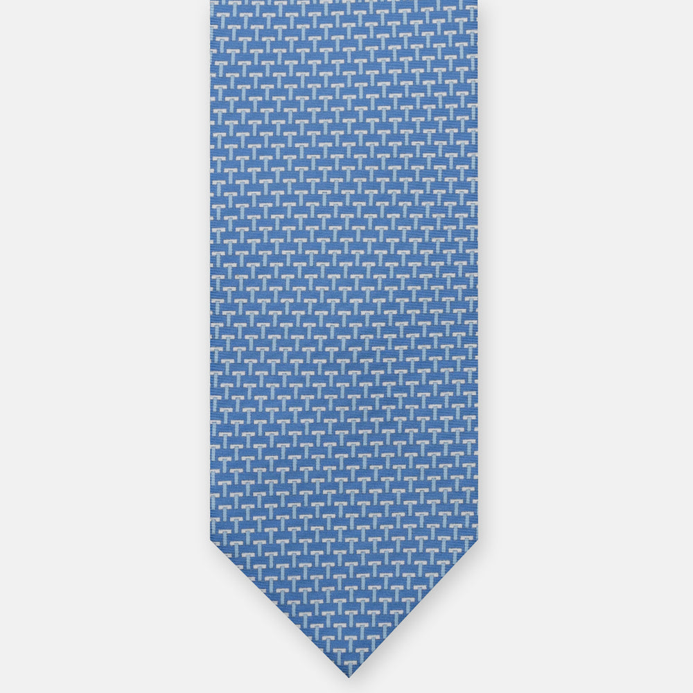3-Fold Silk Ties T Iconica Light Blue