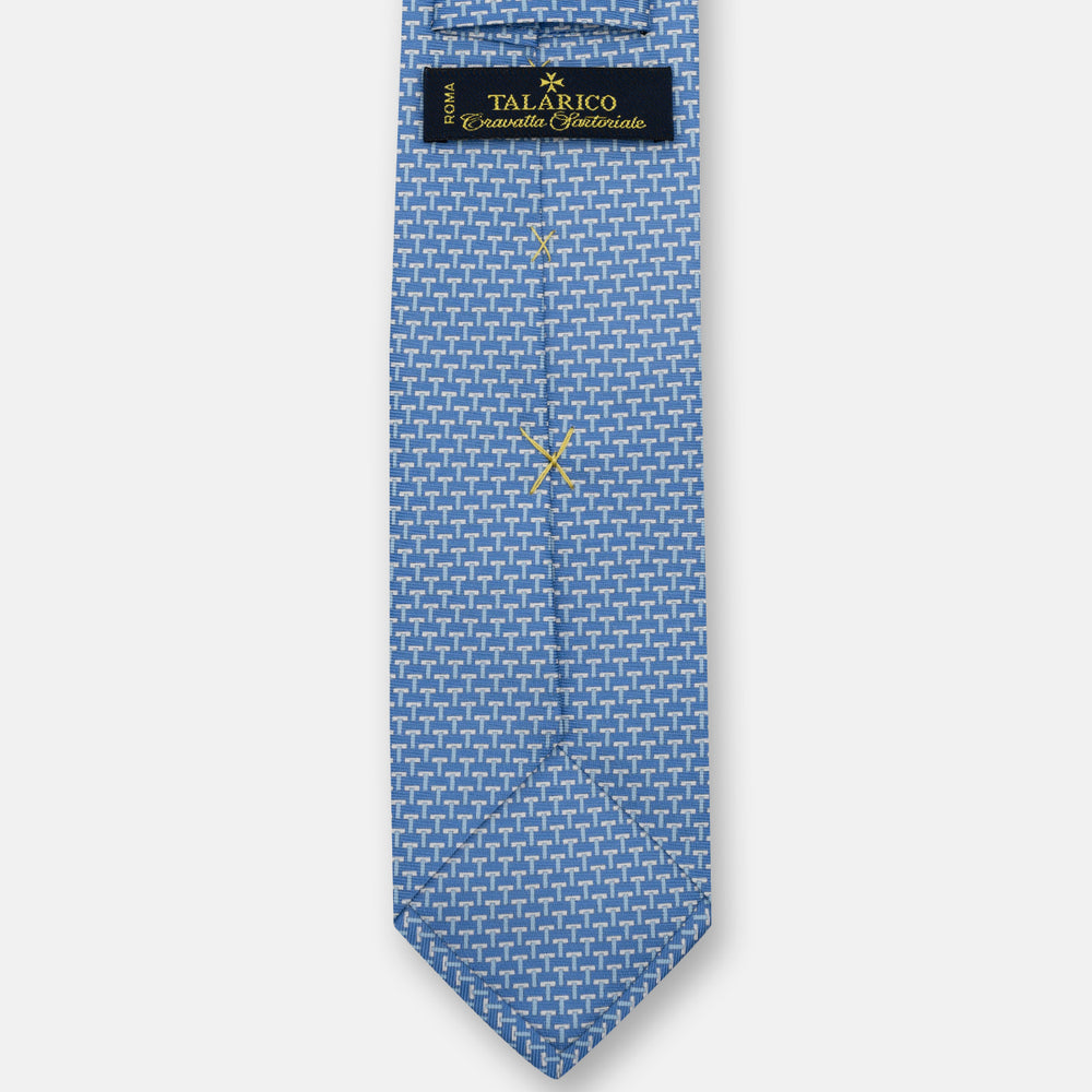 3-Fold Silk Ties T Iconica Light Blue