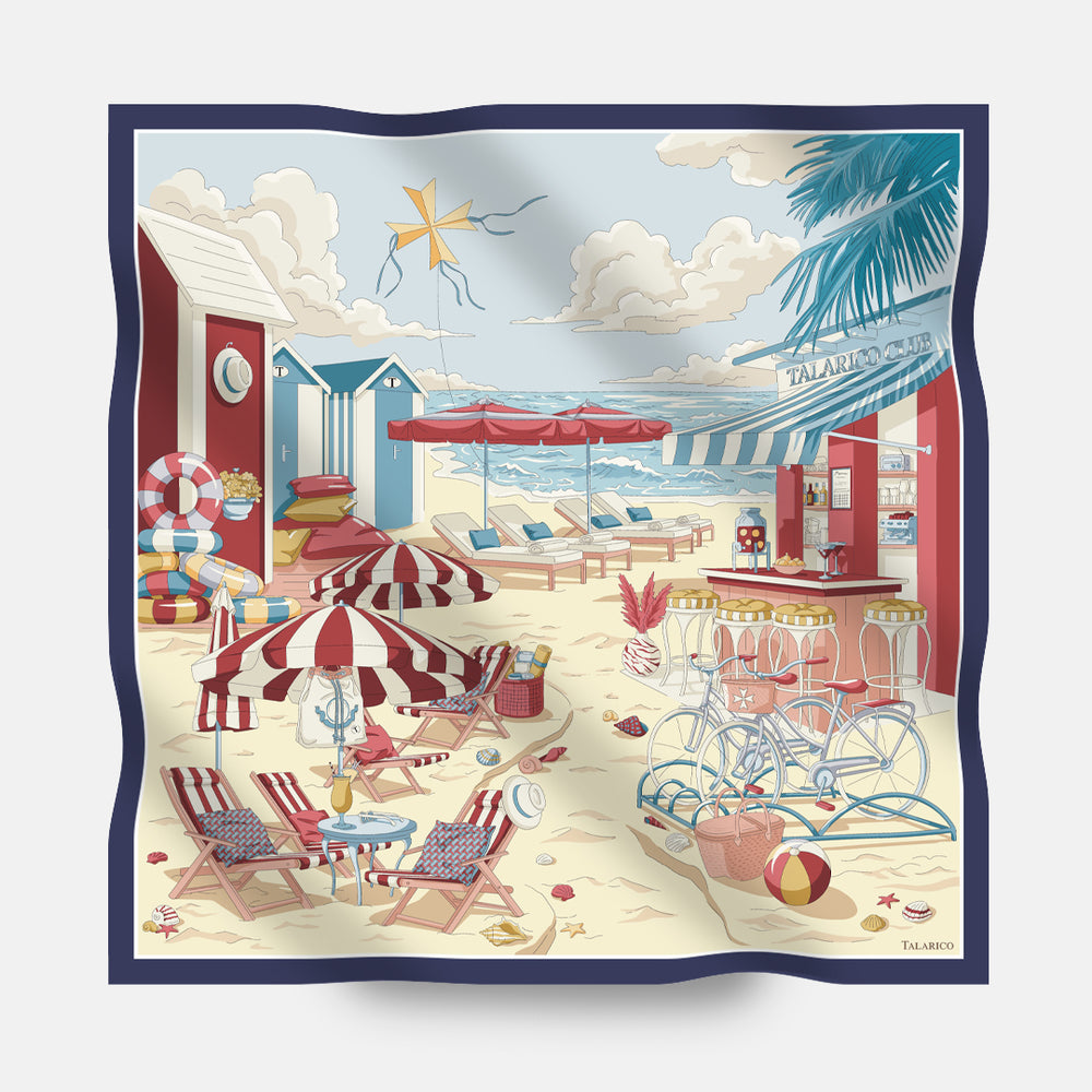 Foulard In Seta Twill 90 Talarico Beach Club
