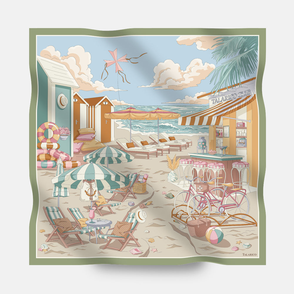 Foulard In Seta Twill 90 Talarico Beach Club