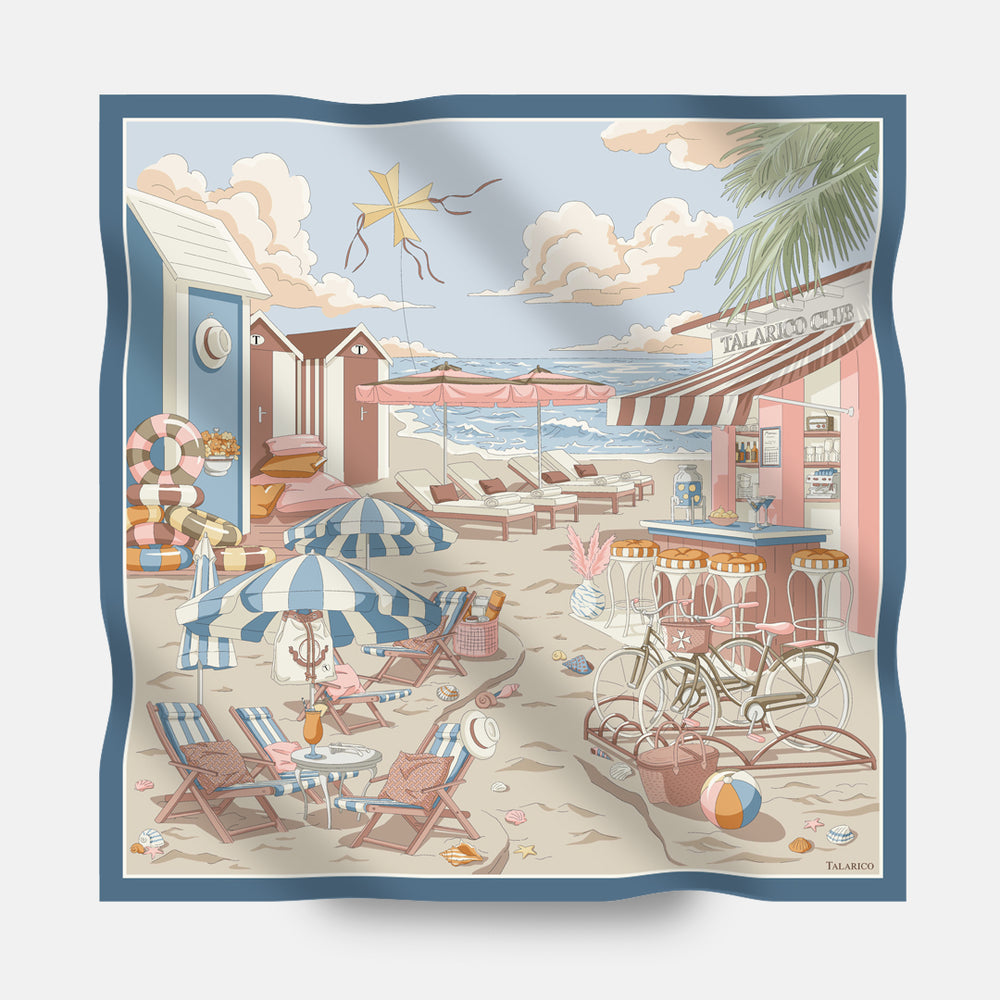 Foulard In Seta Twill 90 Talarico Beach Club