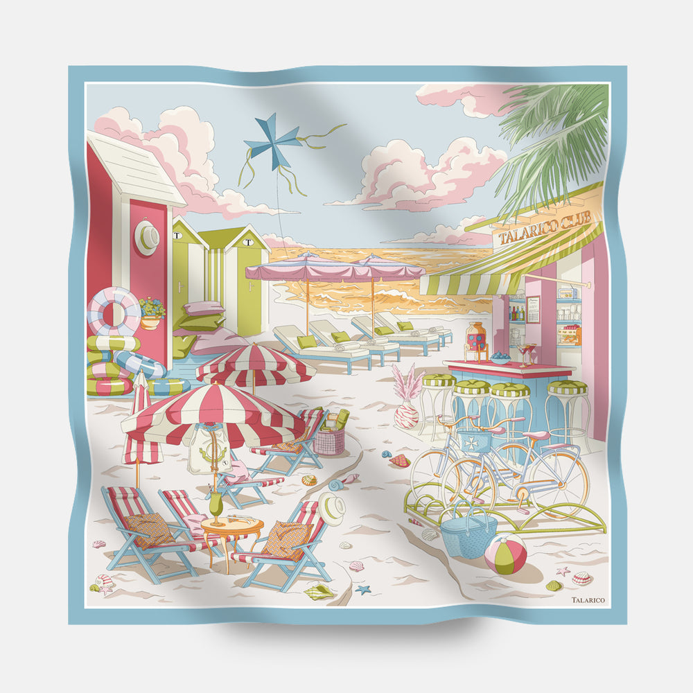 Foulard In Seta Twill 90 Talarico Beach Club