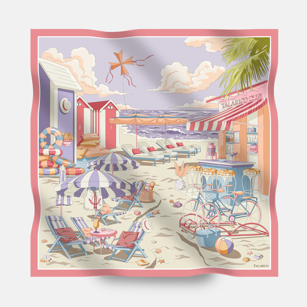 Foulard In Seta Twill 90 Talarico Beach Club