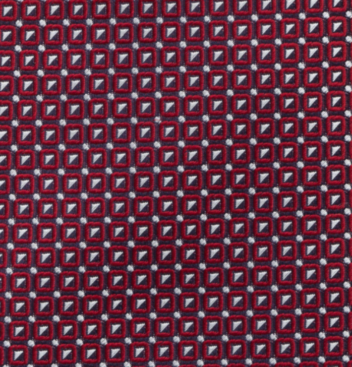 1999 Collection Heavy Silk Blue-Red Tie