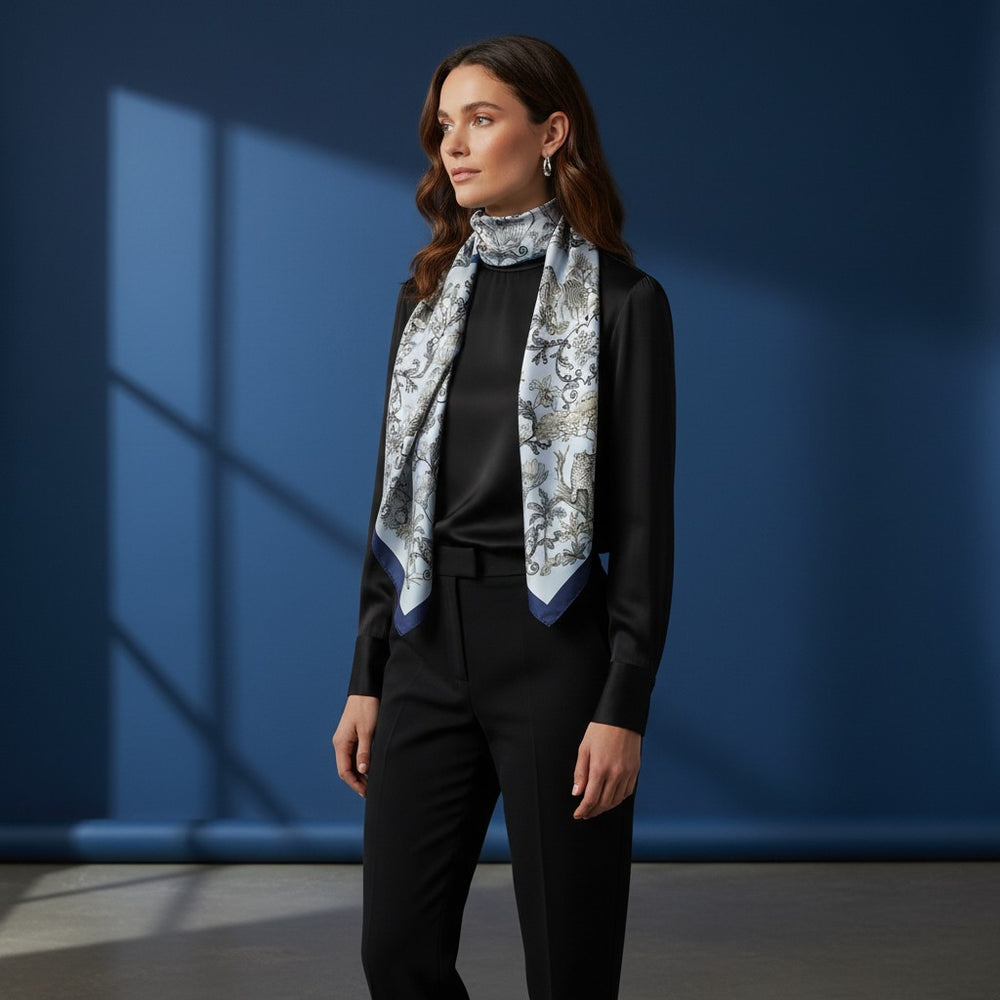 Tsavo Tales 90 Twill Silk Scarf