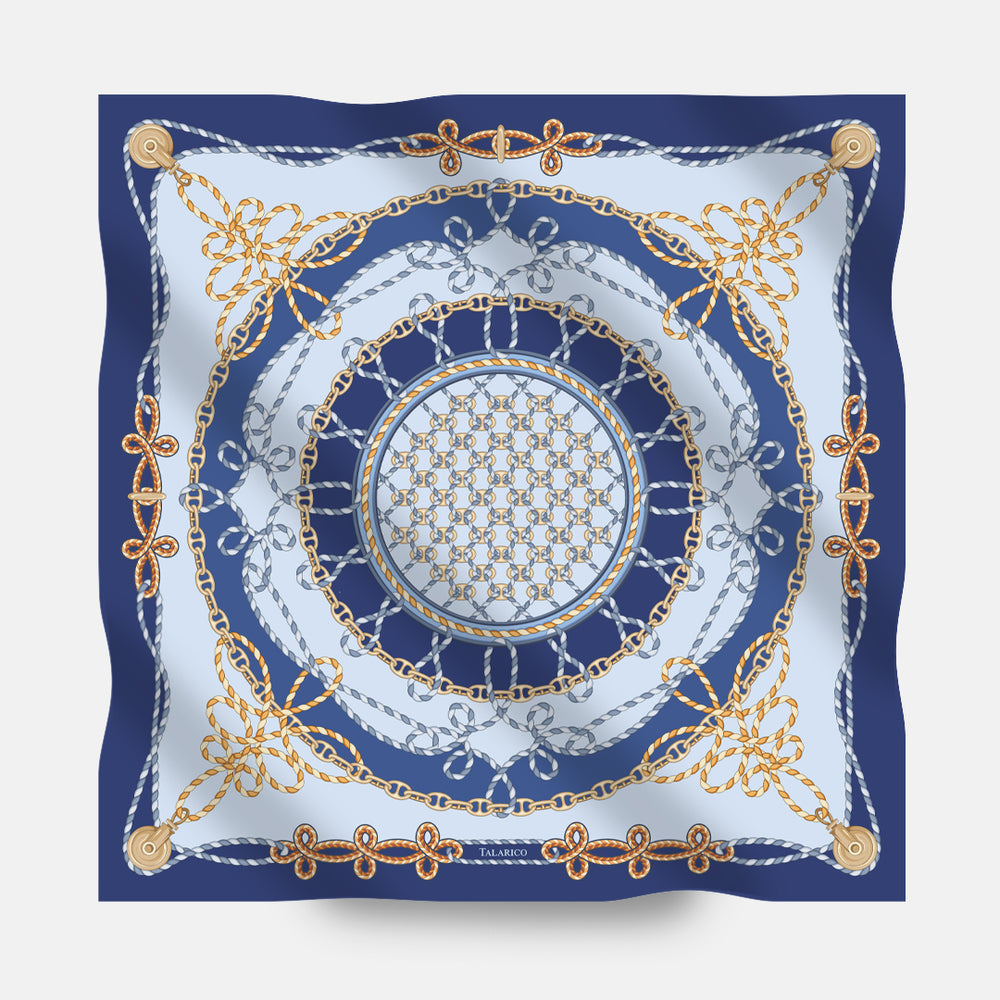 Foulard In Seta Twill 90 Yacht Club