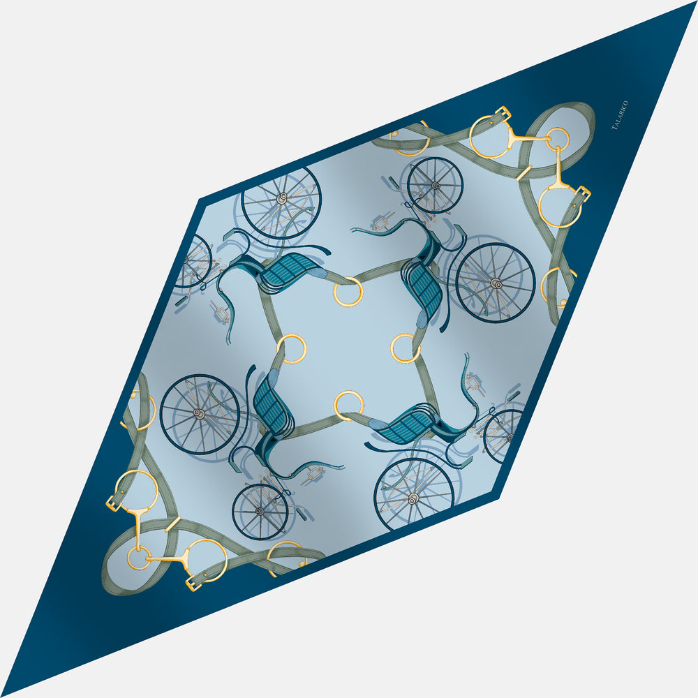 Foulard Rombo In Seta Twill C'era Una Volta