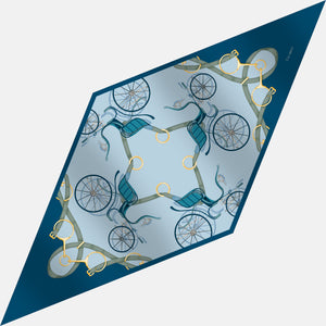 Foulard Rombo In Seta Twill C'era Una Volta