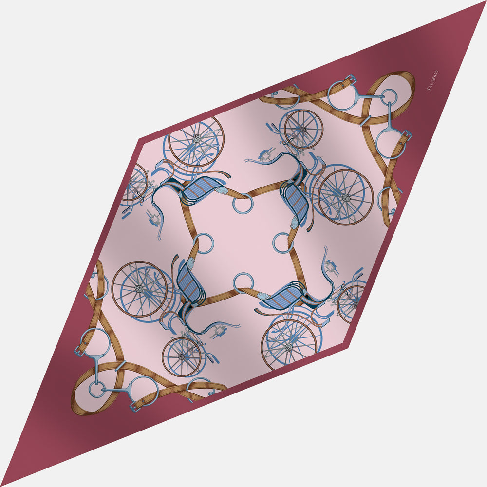 Foulard Rombo In Seta Twill C'era Una Volta