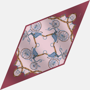 Foulard Rombo In Seta Twill C'era Una Volta