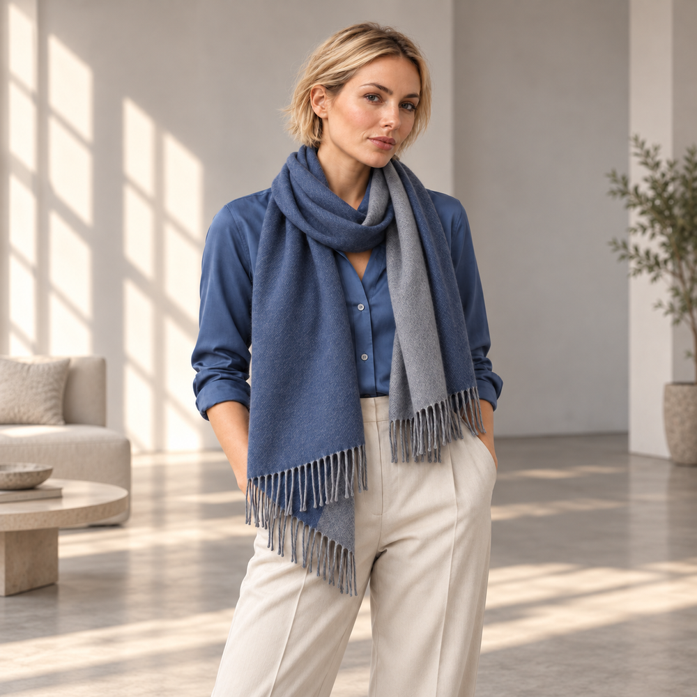 Sciarpa Double in 100% Cashmere