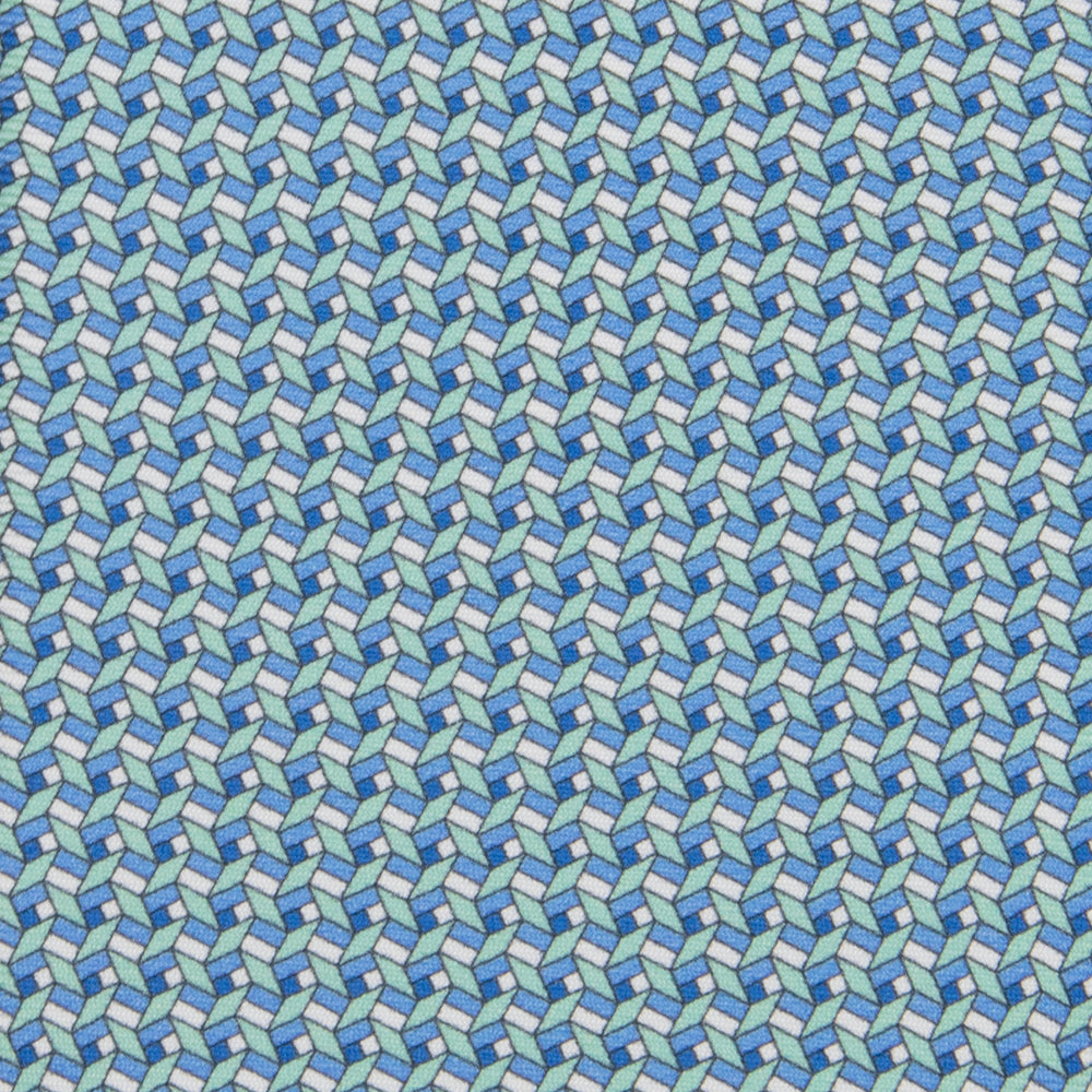 Cravatta 3 pieghe in Seta Fantasia Geometrica Tiffany-M50027