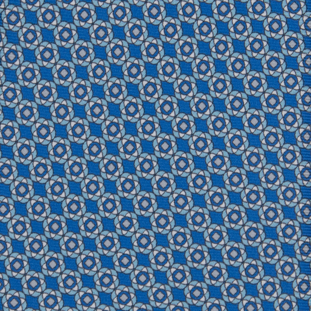 3-fold Tie in Silk Floral Pattern Teal-M49150