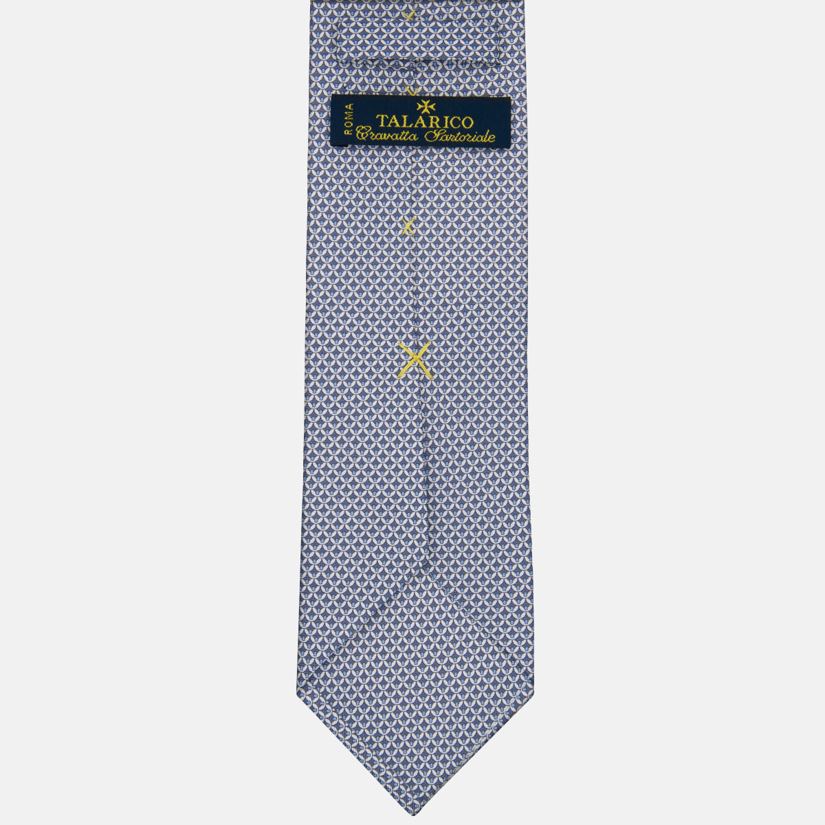  3-fold Silk Tie Geometric Pattern Grey - M50025