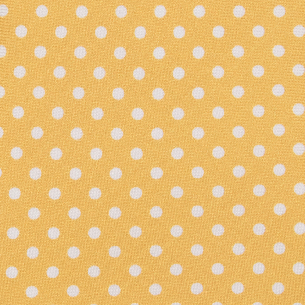 3-fold Tie in Silk with Yellow Polka Dot Pattern - M6847