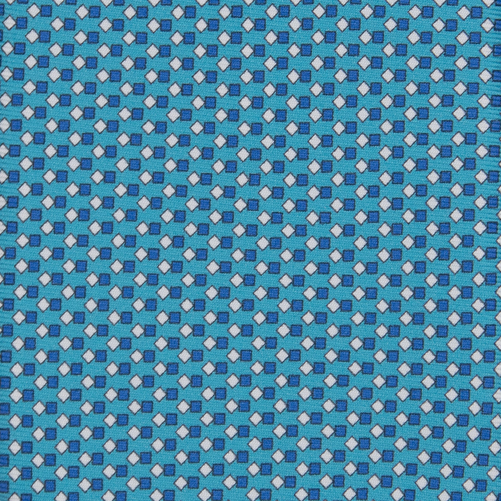 3-fold Silk Tie with Geometric Pattern Pool - M49800
