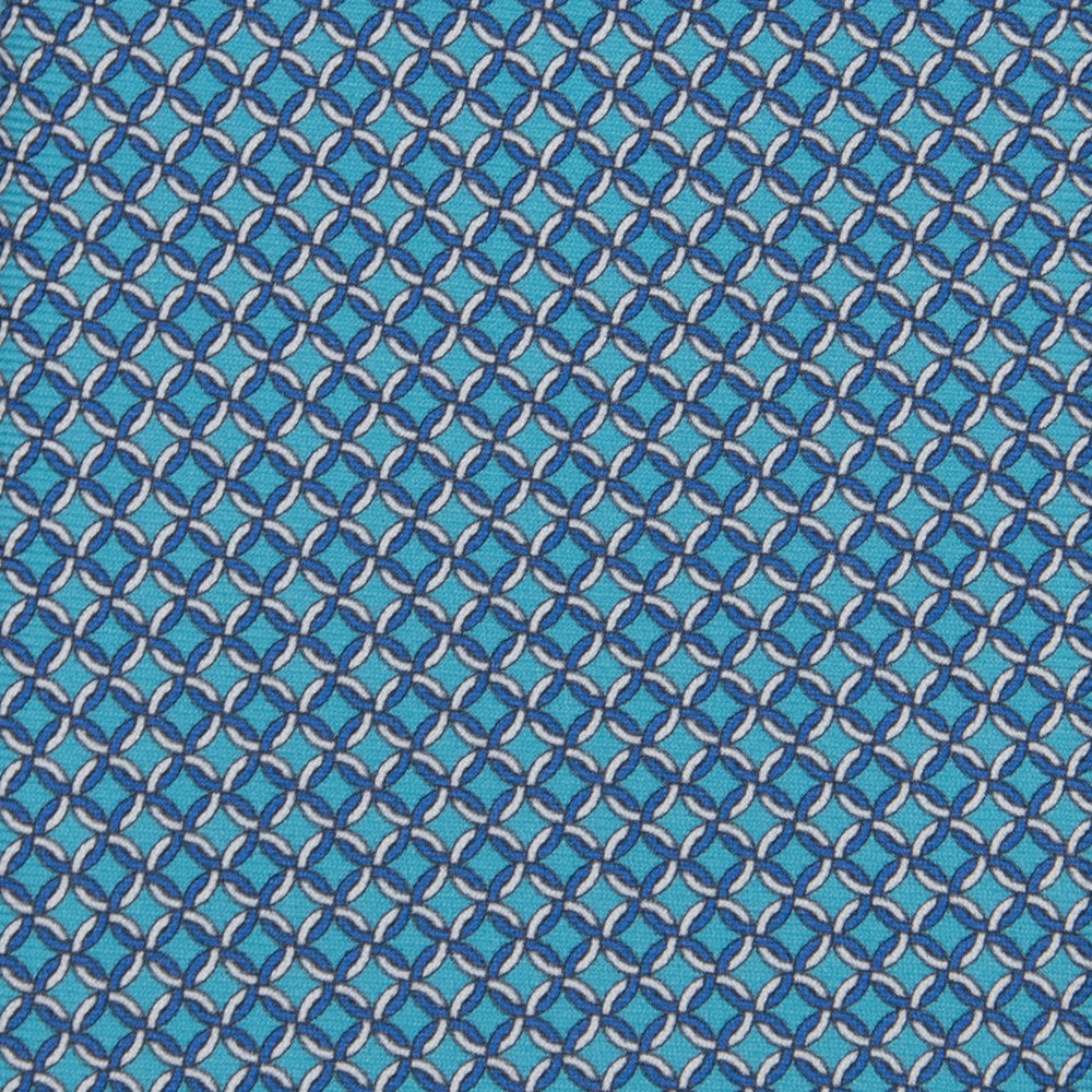 3-fold Silk Tie with Pool Chain Pattern - M49147
