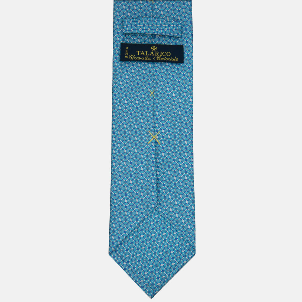 3-fold Silk Tie with Pool Chain Pattern - MO9962