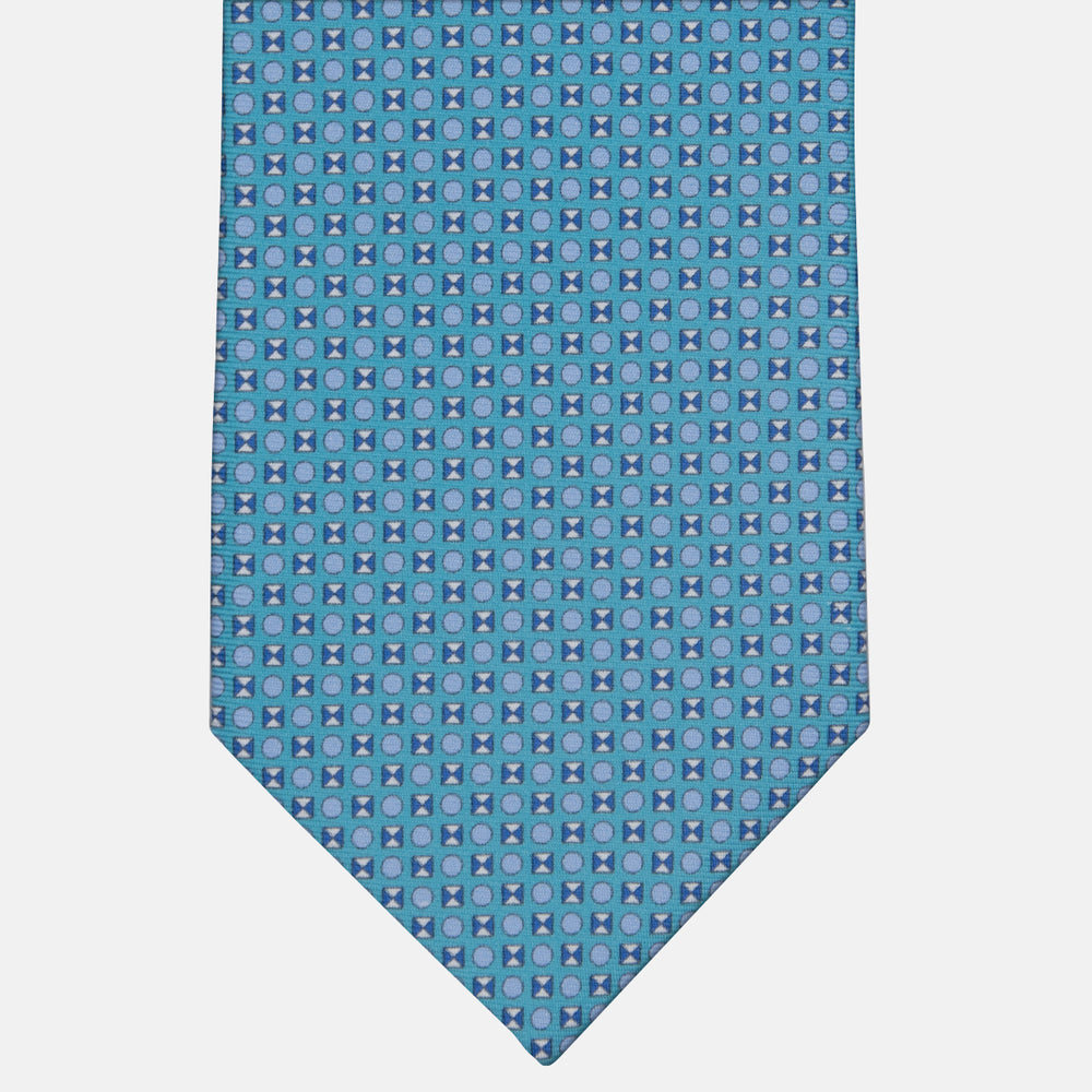 3-fold Silk Tie Geometric Pattern Pool - M50003