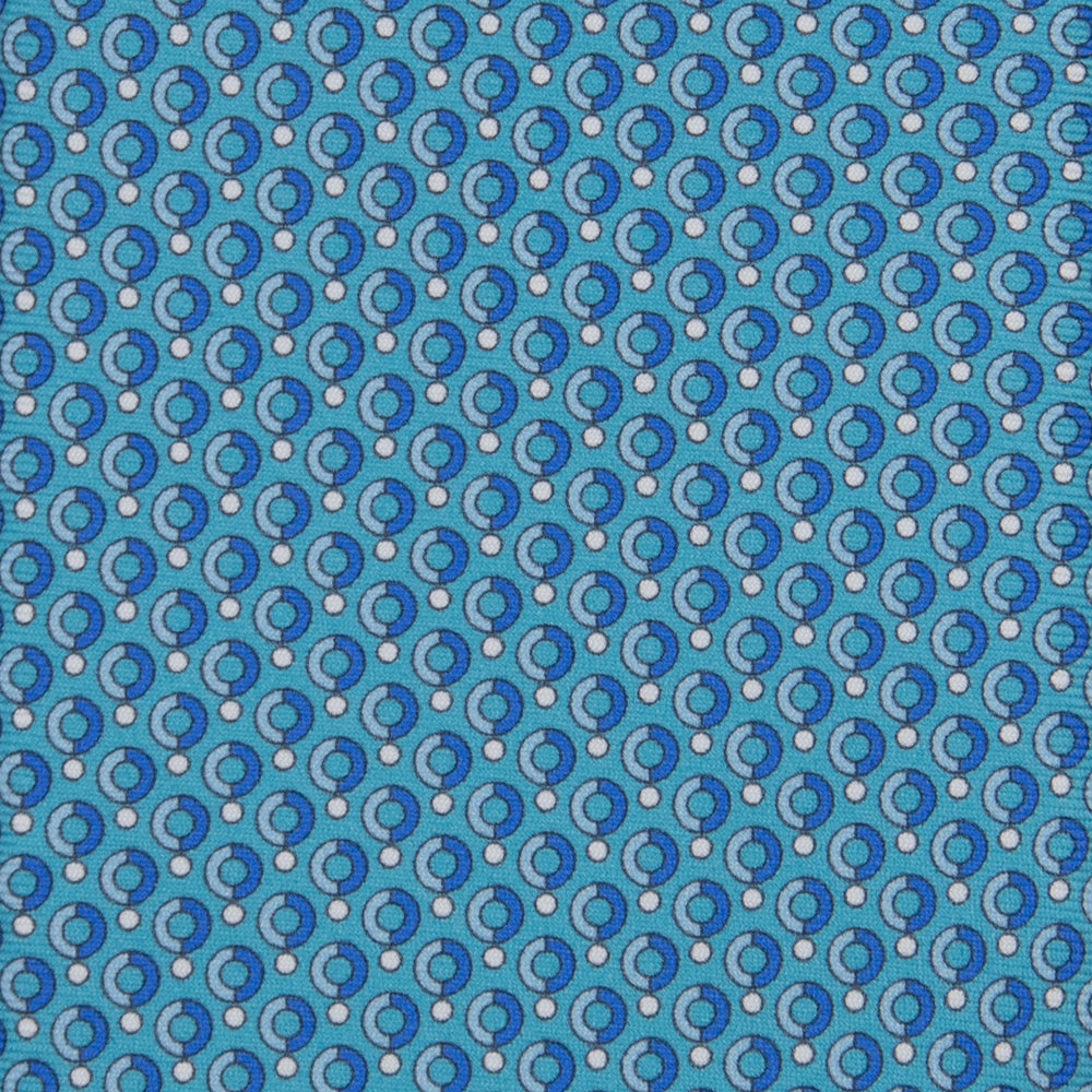3-fold Silk Tie with Pool Dot Pattern - M50026