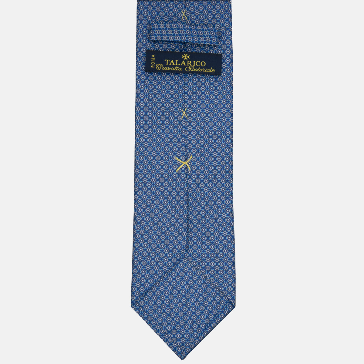 3-fold Silk Tie Geometric Pattern Light Blue -MO9373