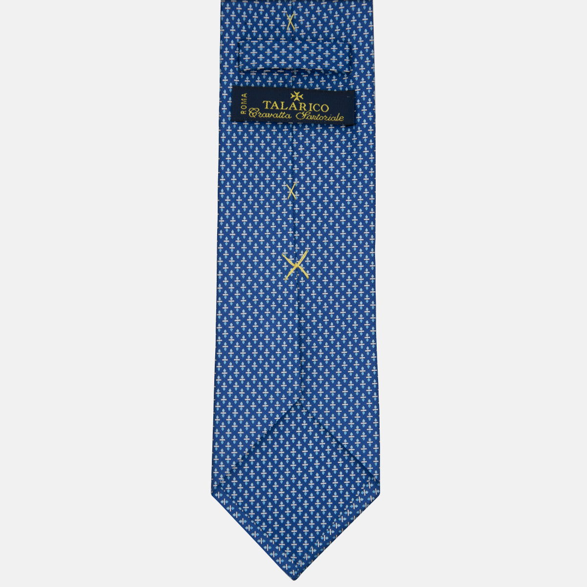 3-fold Silk Tie Geometric Pattern Light Blue -M48651