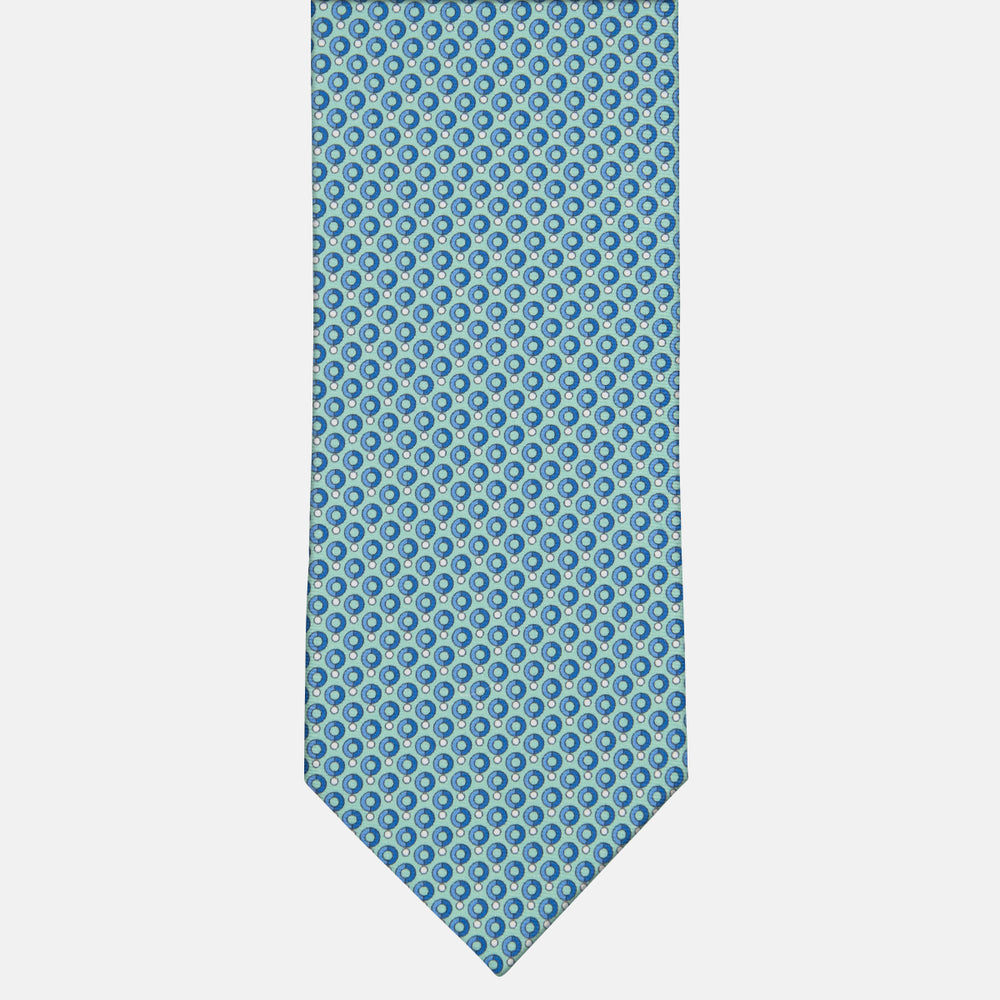 3-fold Tie in Tiffany Polka Dot Silk - M50026