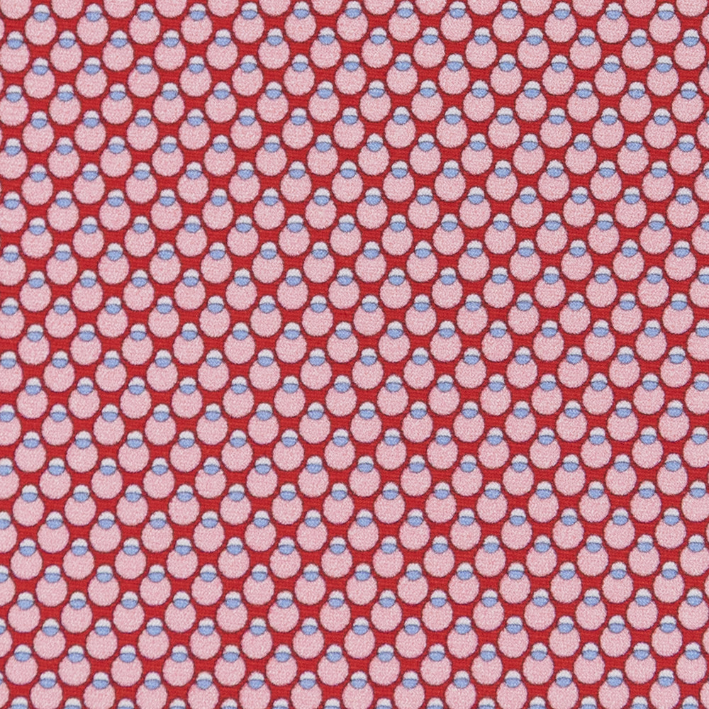 3-fold Silk Tie Geometric Pattern Red-M34305