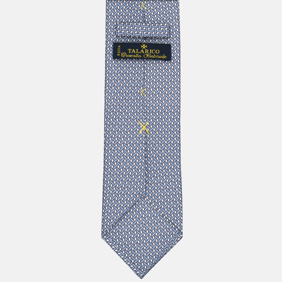 3-fold Silk Tie Geometric Pattern Grey-M50024