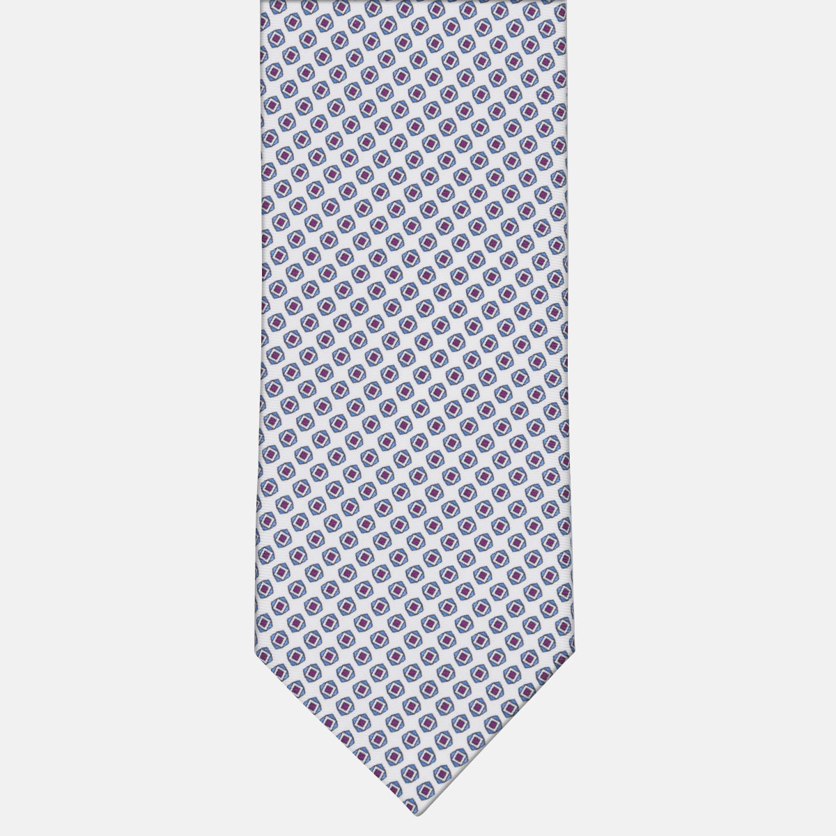 3-fold Silk Tie Geometric Pattern Red - M49800