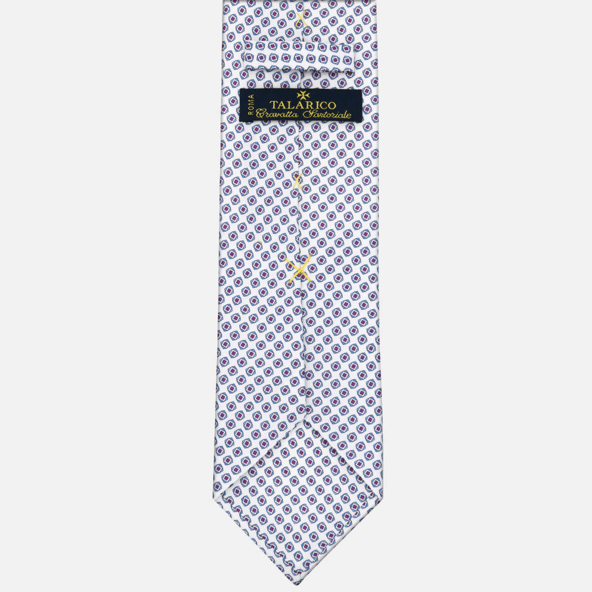 3-fold Silk Tie Geometric Pattern Red - M49800