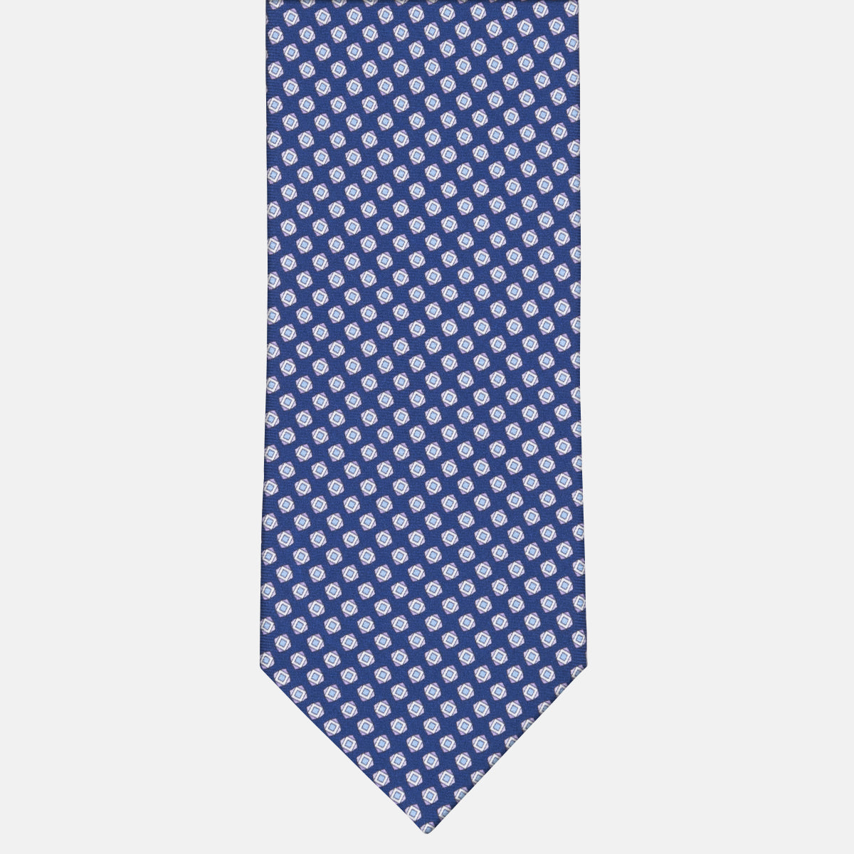 3-fold Silk Tie Geometric Pattern Red - M49800