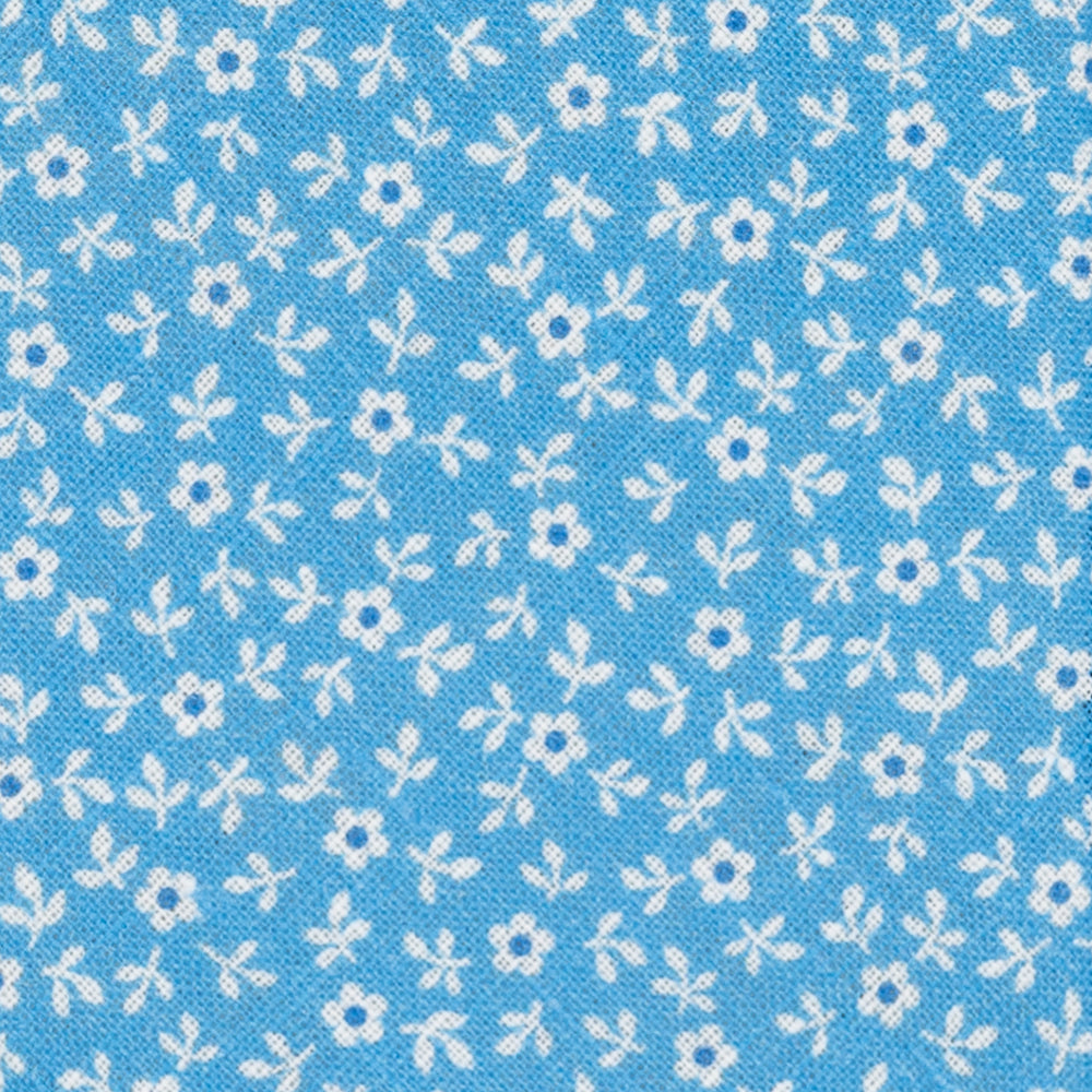 3-Fold Tie in Irish Linen Celestial Floral Pattern-M6501