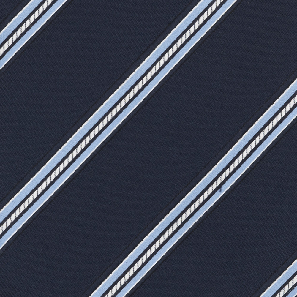 1999 Collection Tie in Heavy Silk Light Blue Regimental