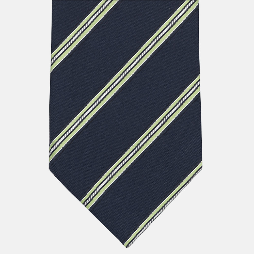 1999 Collection Tie in Heavy Silk Regimental Blue Green