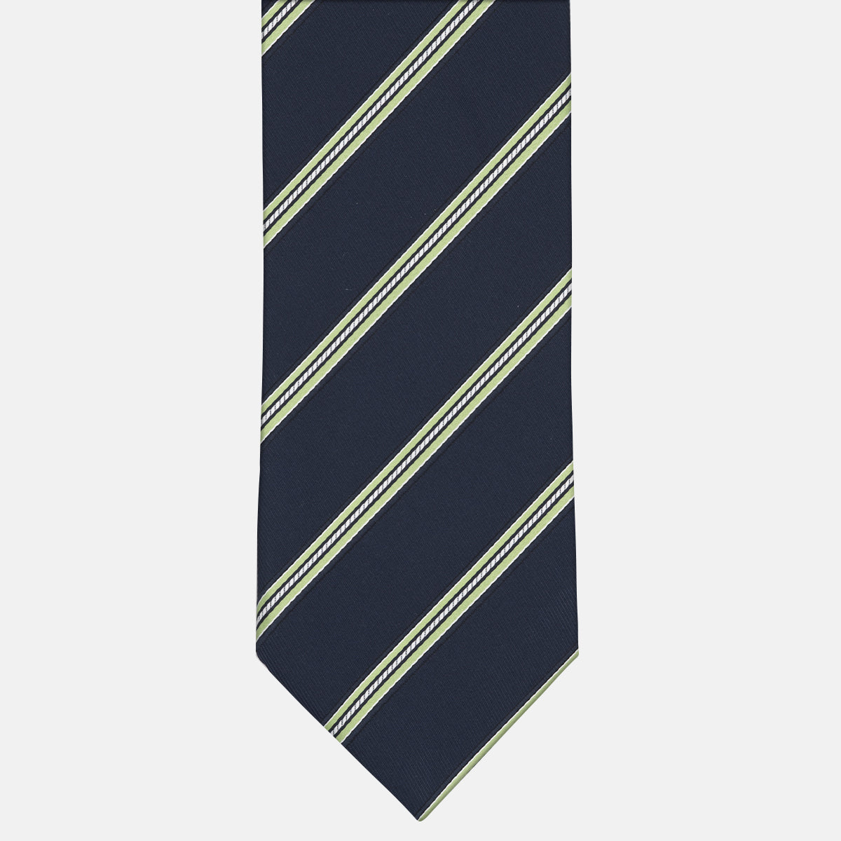Cravatta Collezione 1999 in Seta Pesante Regimental Blu Verde