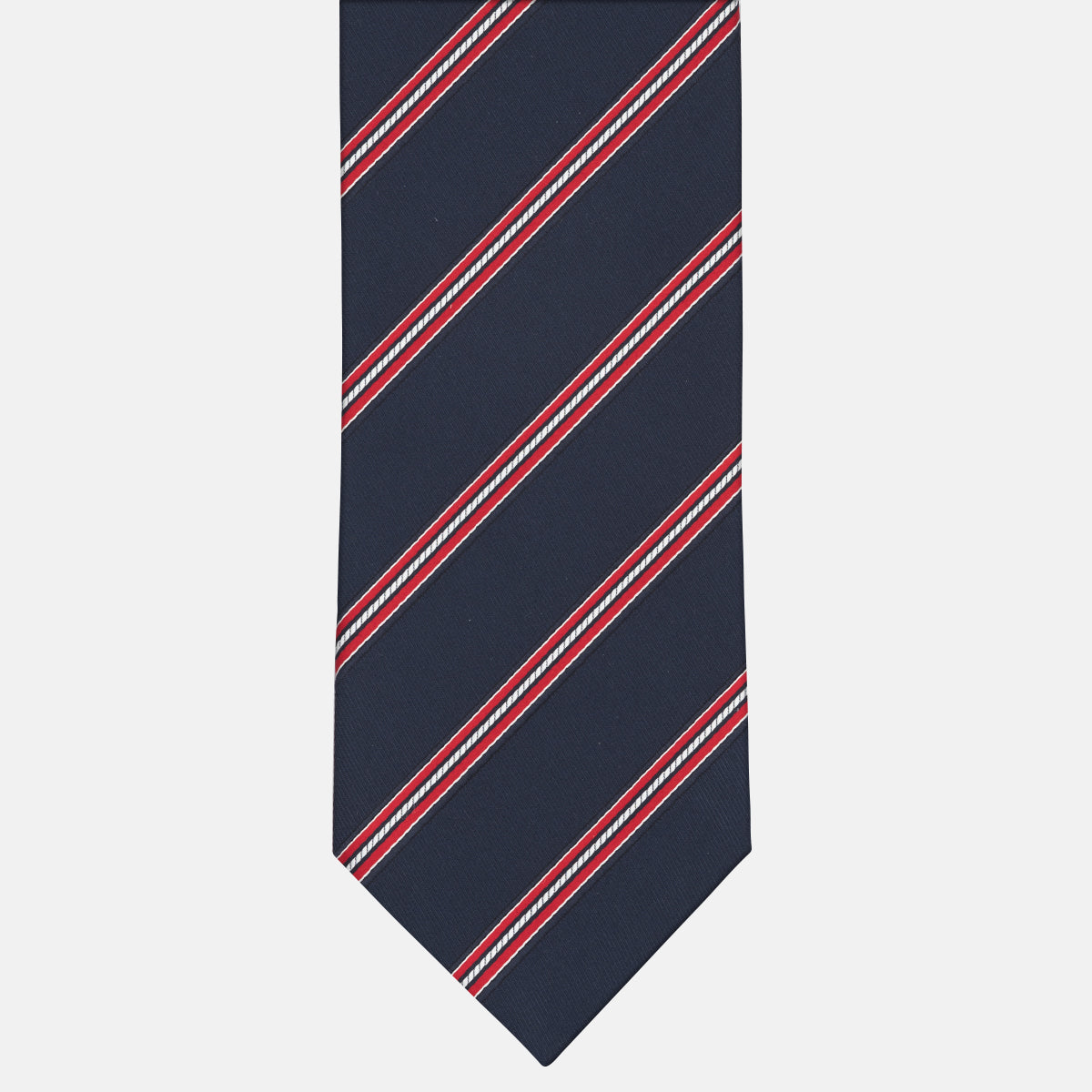 1999 Collection Tie in Heavy Silk Blue with Stripes