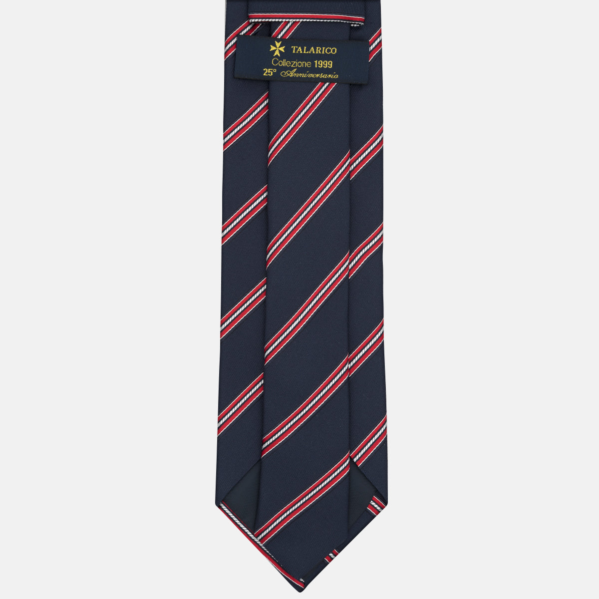 1999 Collection Tie in Heavy Silk Blue with Stripes