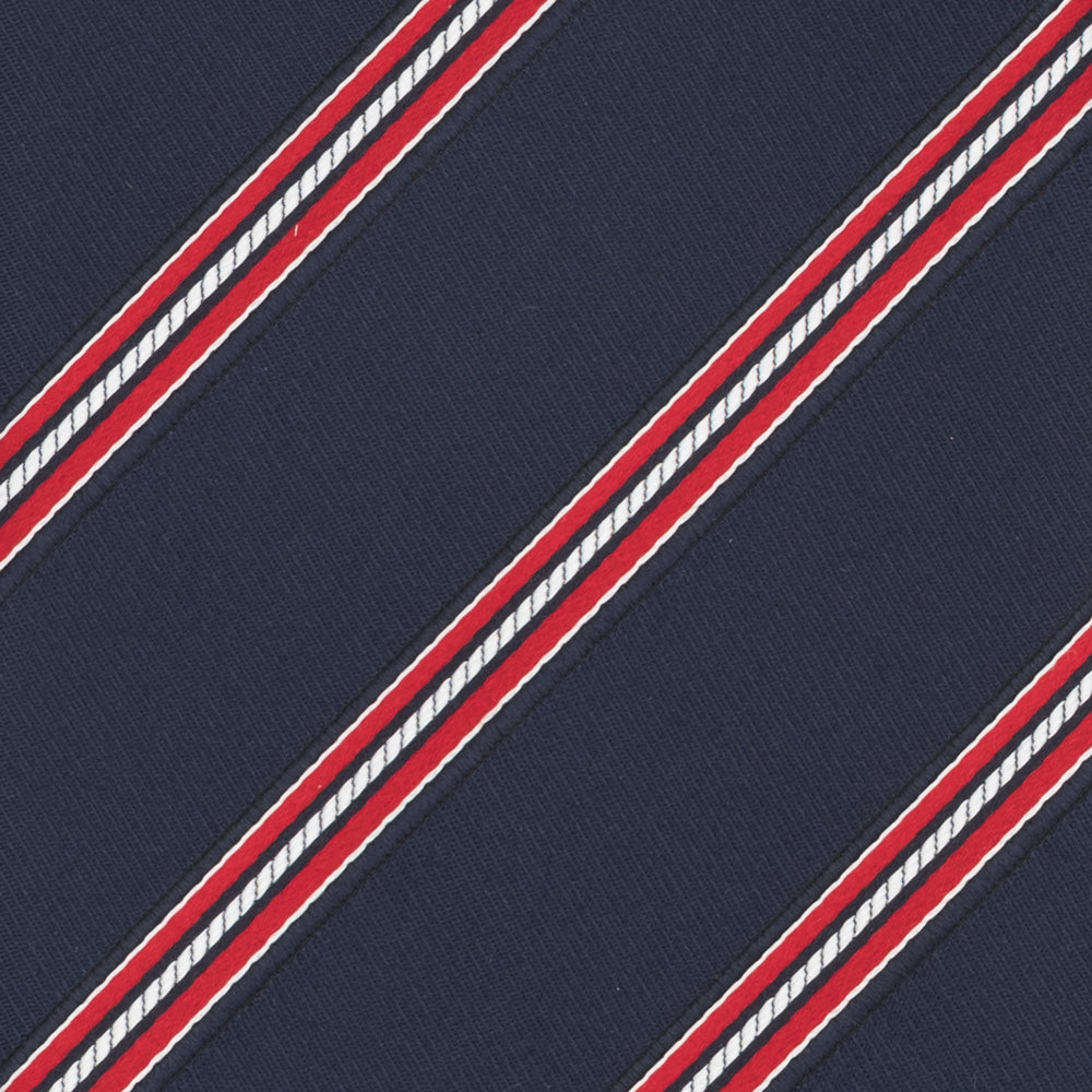 Cravatta Collezione 1999 in Seta Pesante Regimental Blu Rosso