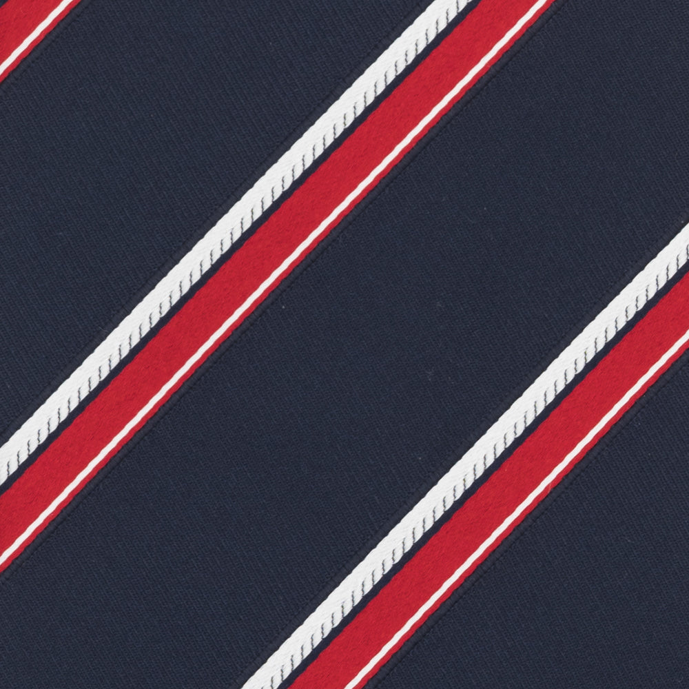 1999 Collection Heavy Silk Regimental Blue Red Tie