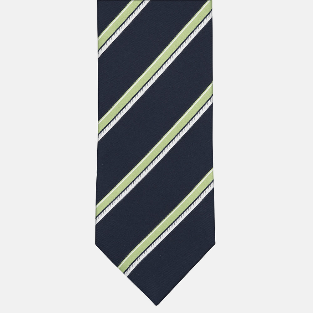1999 Collection Tie in Heavy Silk Regimental Blue Green