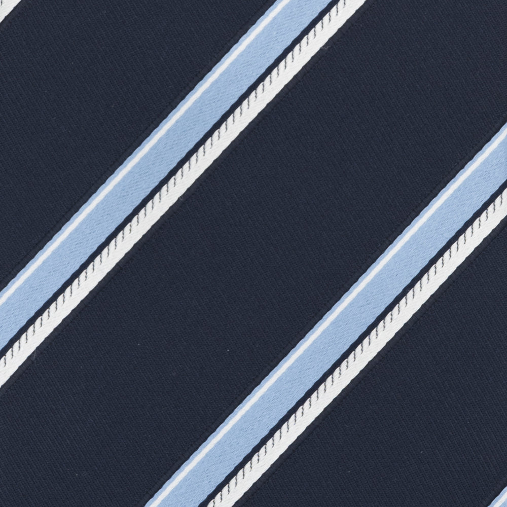 1999 Collection Tie in Heavy Silk Light Blue Regimental
