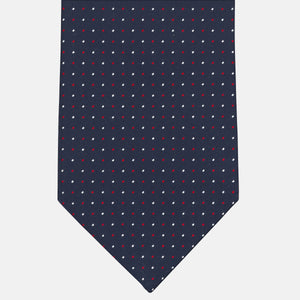 1999 Collection Heavy Silk Tie Blue & Red
