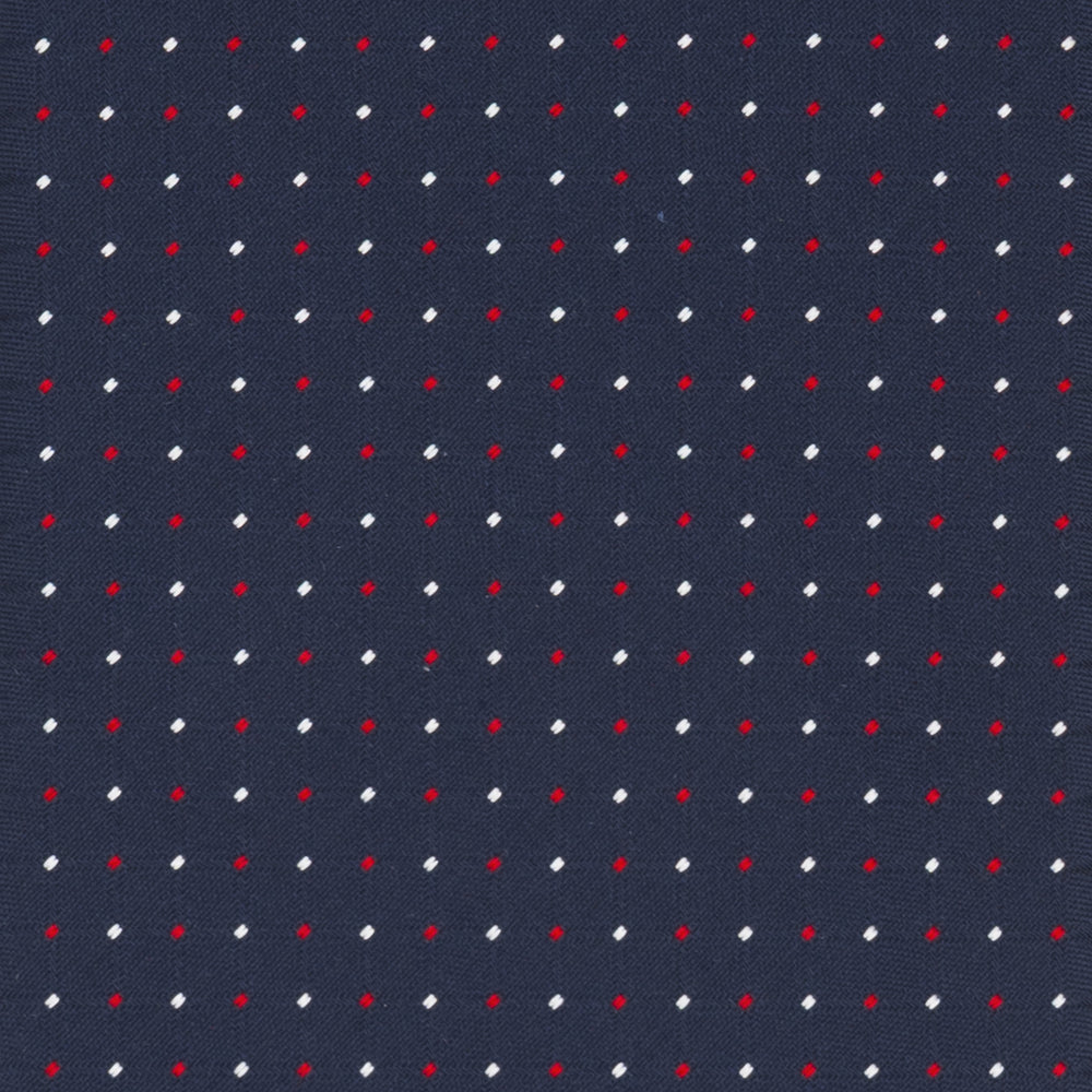 1999 Collection Tie in Heavy Blue Red Silk