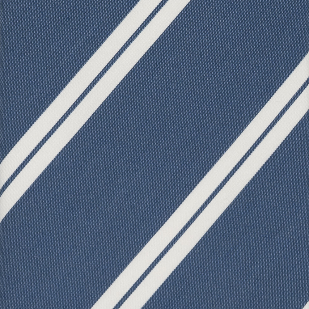3-Fold Tie in Irish Linen Regimental Blue