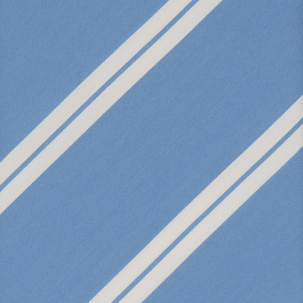 3-Fold Tie in Irish Linen Regimental Sky Blue